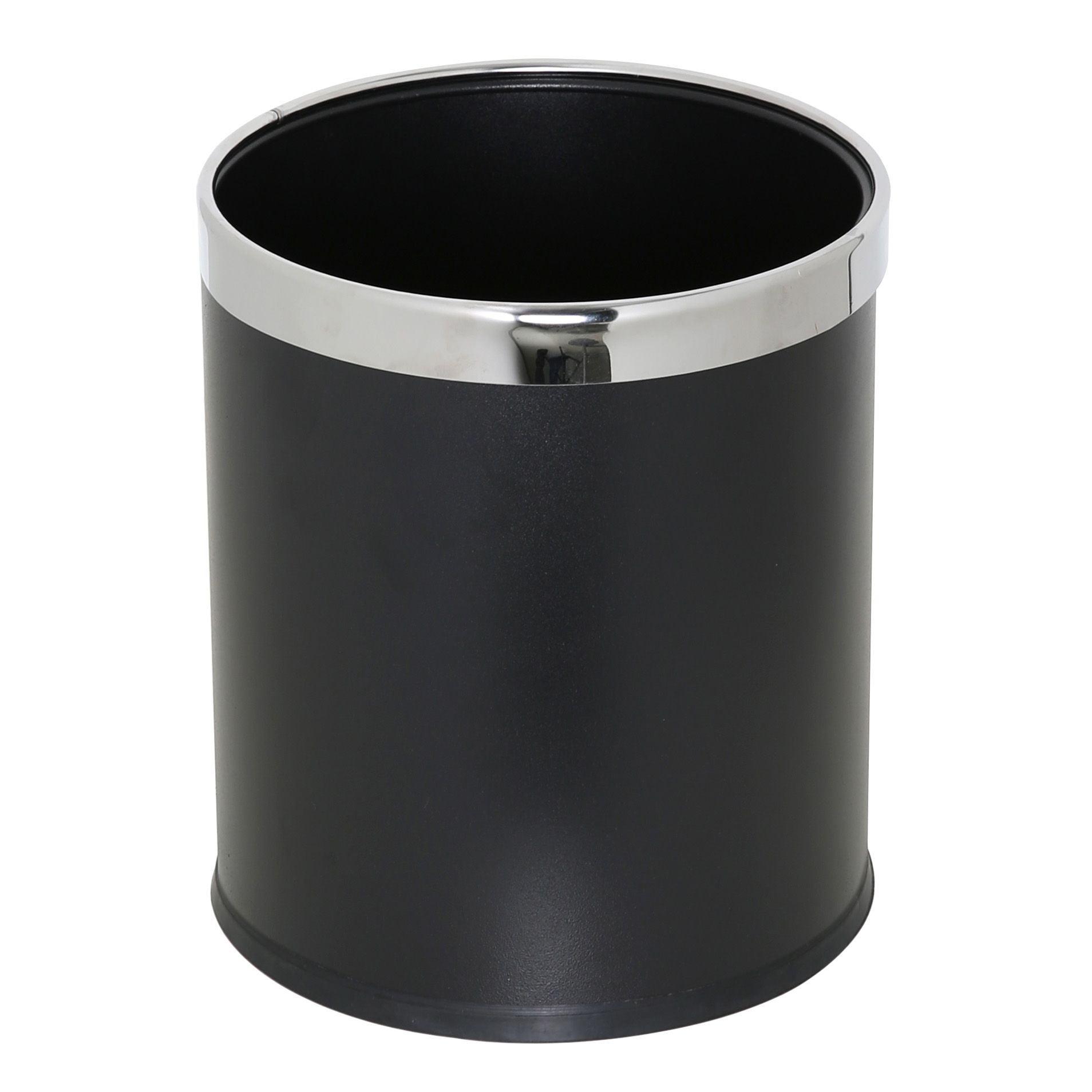 Steel Open Waste Basket - 1.6 Gallons