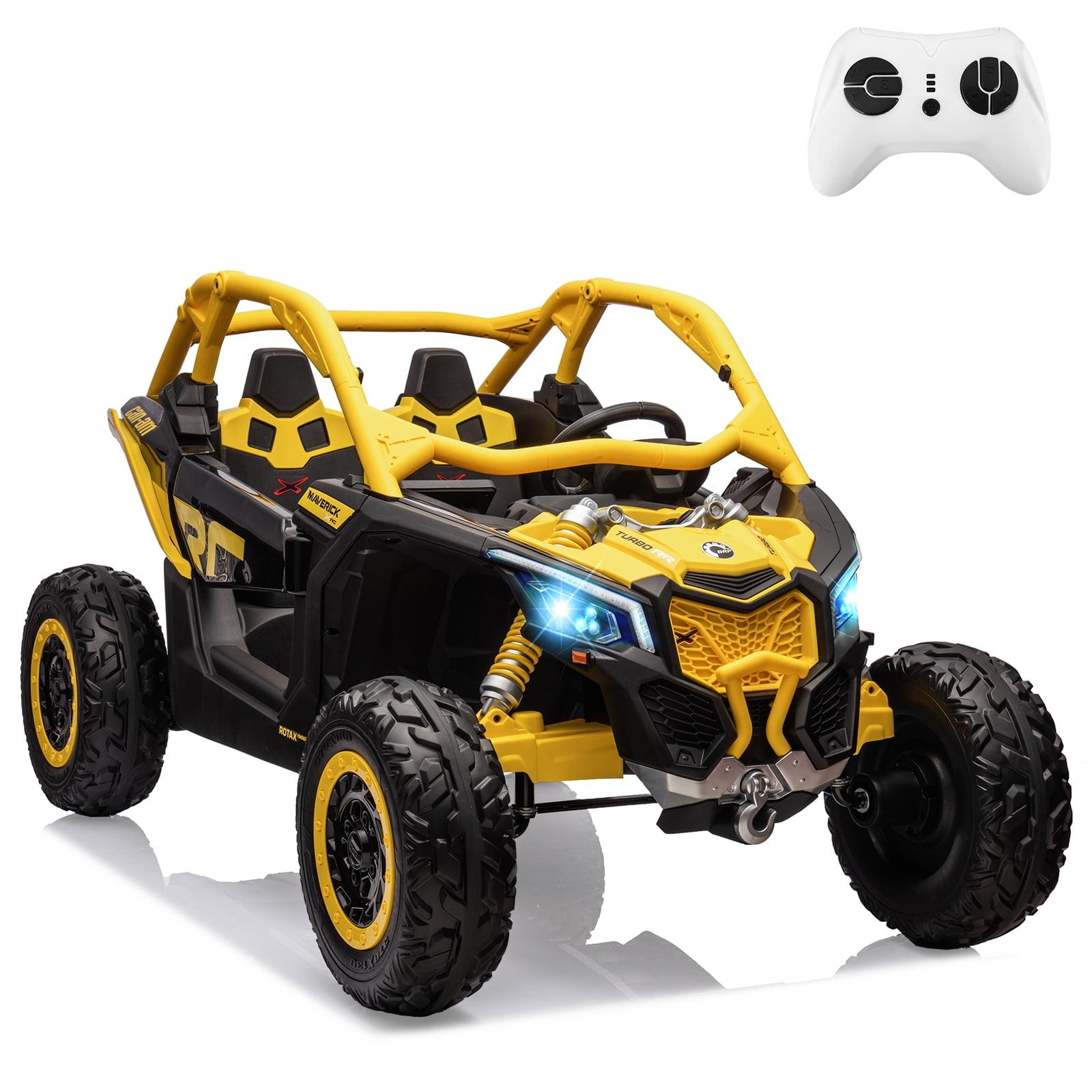 2 Seats Ride on UTV with Remote Control for Kids, 2 * 24V Batteries 4 * 200W Motors Licensed by CAN-AM UTV