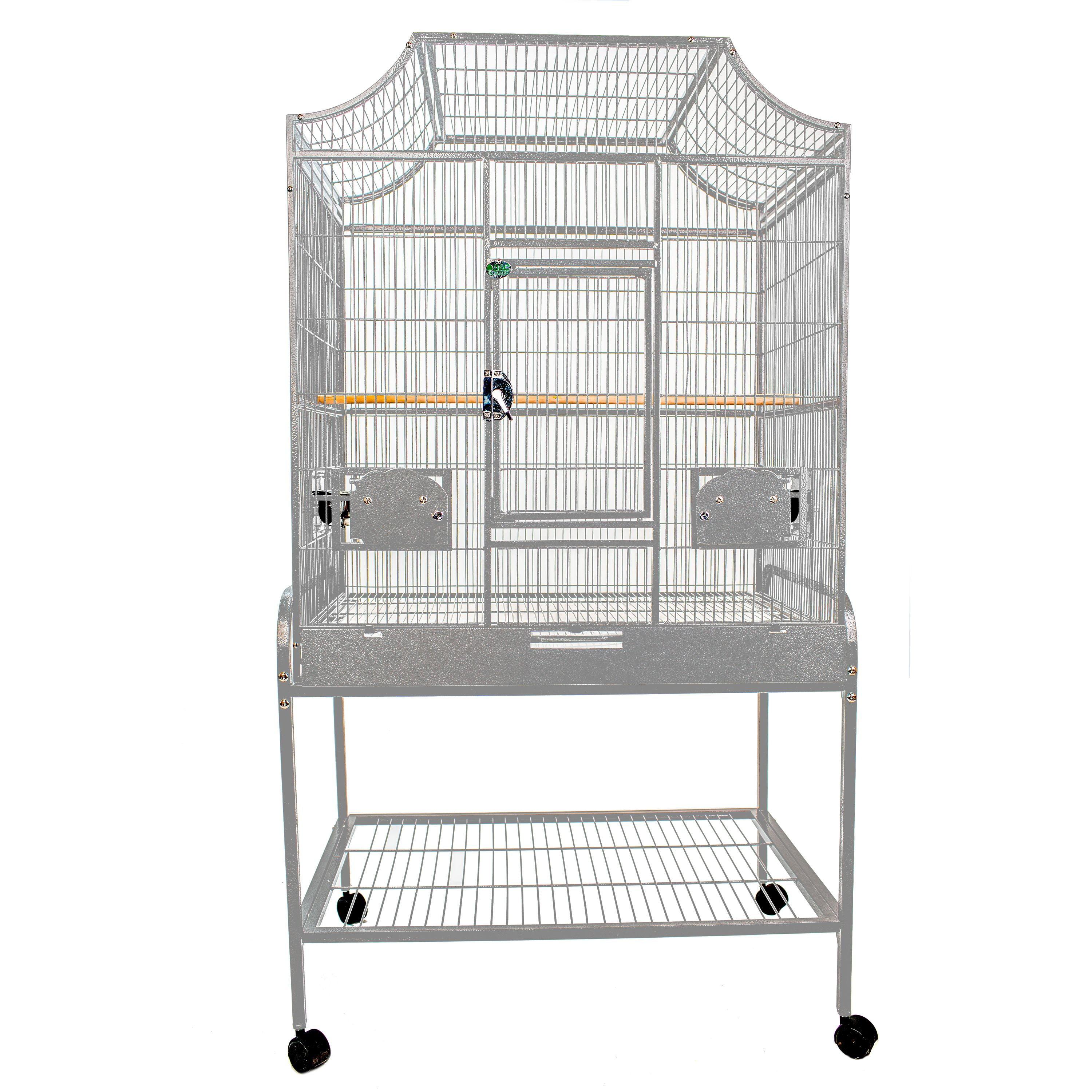 Platinum Wrought Iron Flight Bird Cage with Stand