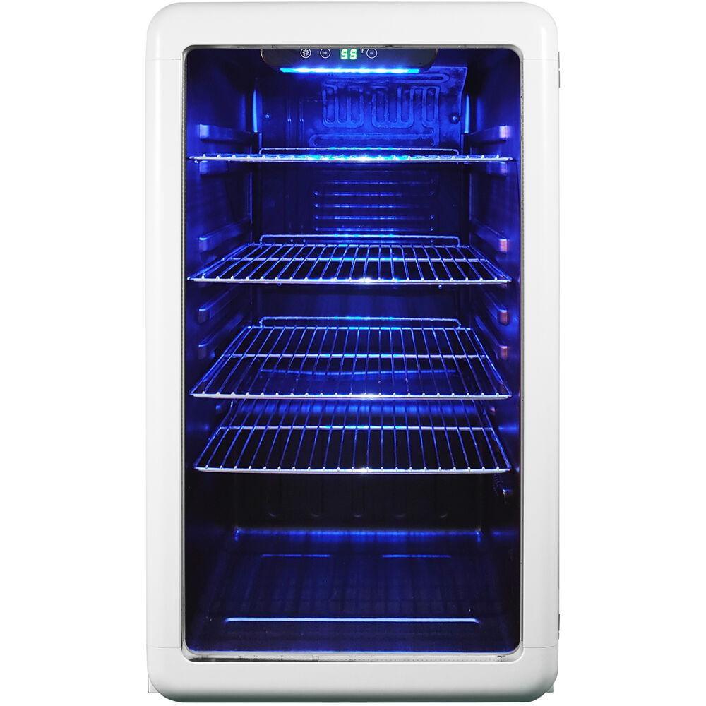 Magic Chef Magic Chef 17.5'' W 20 Cans (12 oz.) 3.4 Cubic Feet Beverage Cooler with Wine Storage and Glass Door