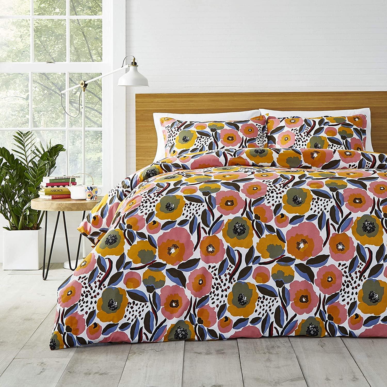 Marimekko Marimekko Rosarium Cotton Pink Duvet Cover Set