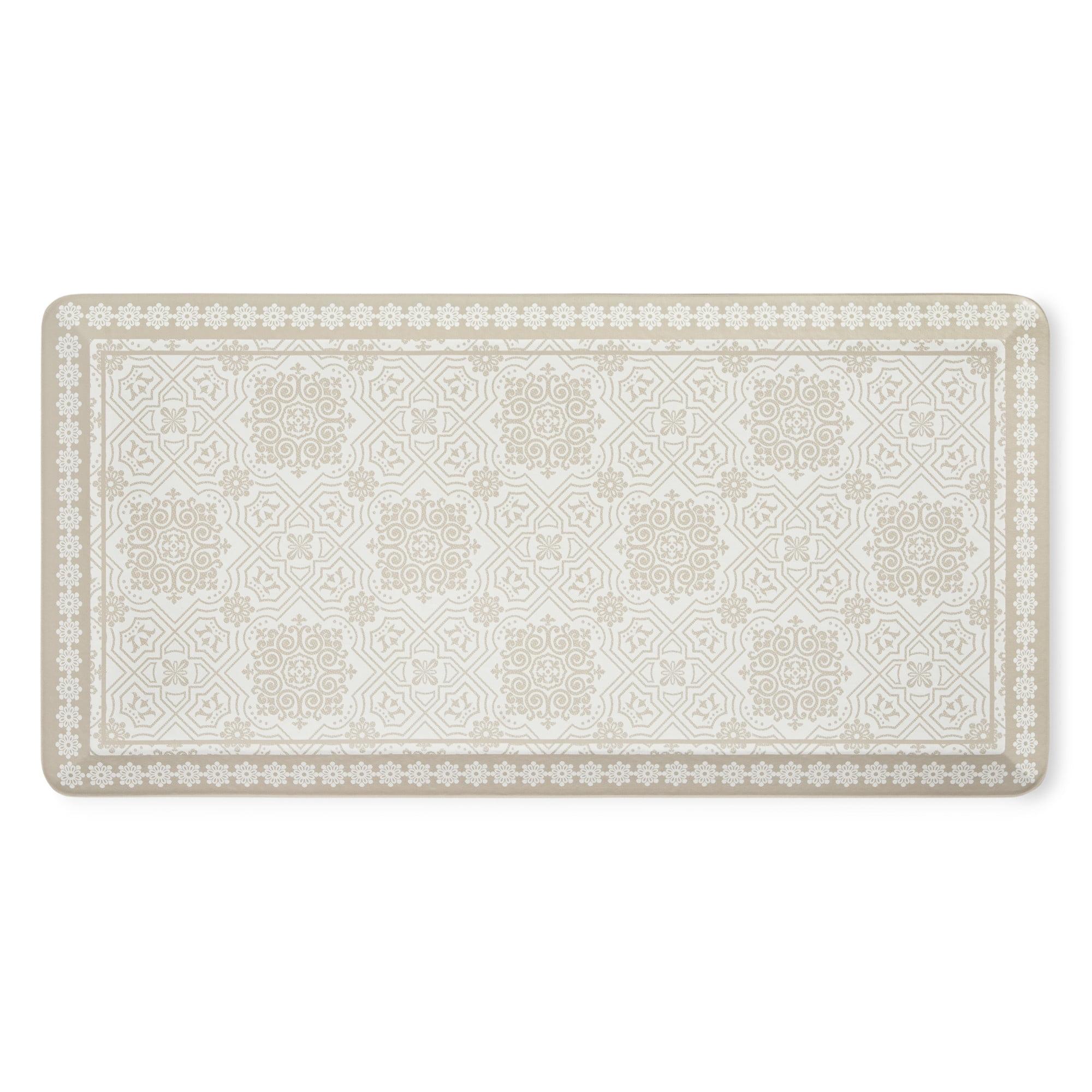 MARTHA STEWART Comfort Anti Fatigue Strie Medallion Kitchen Mat 19.6”x39”