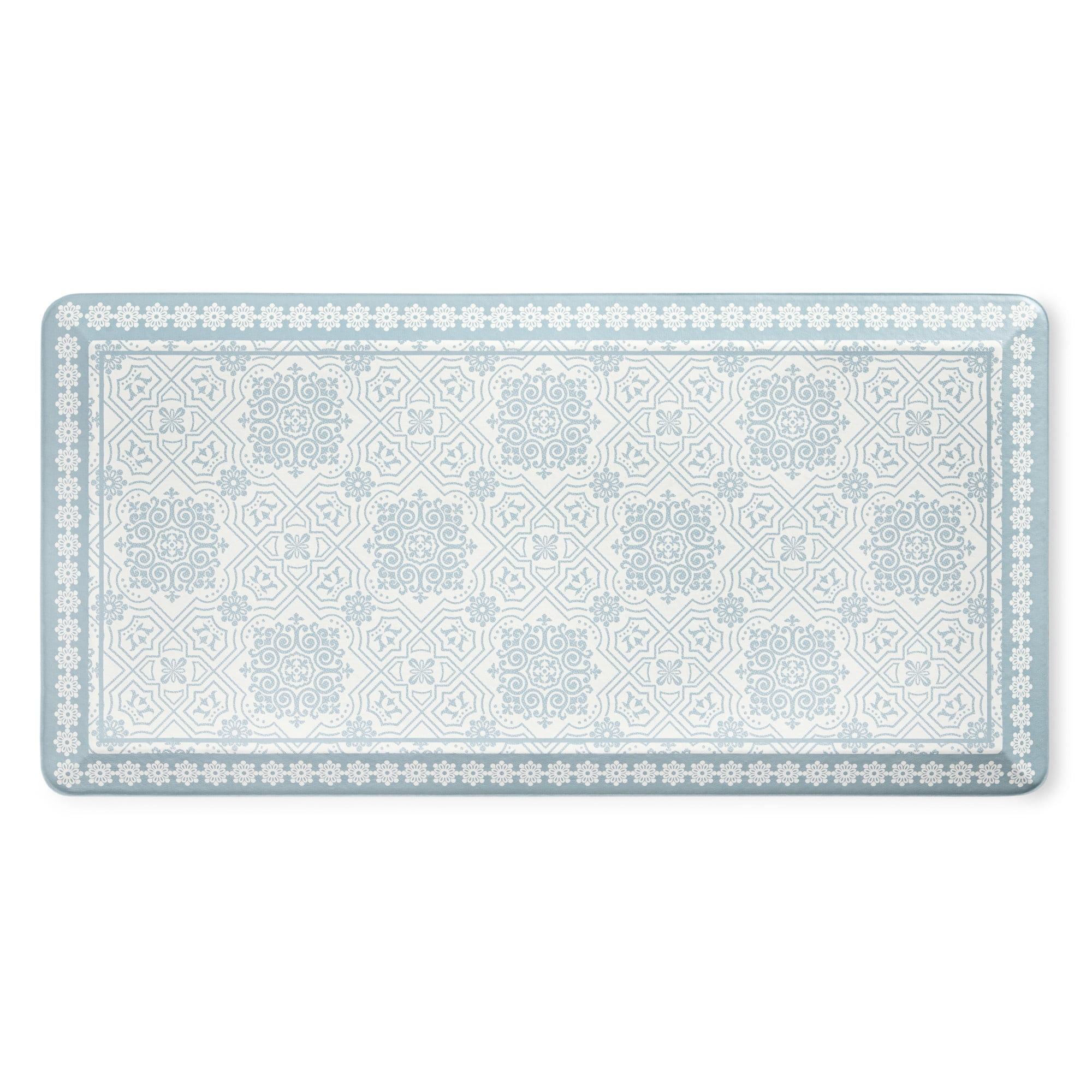 Martha Stewart MARTHA STEWART Comfort Anti Fatigue Strie Medallion Kitchen Mat 19.6”x39”