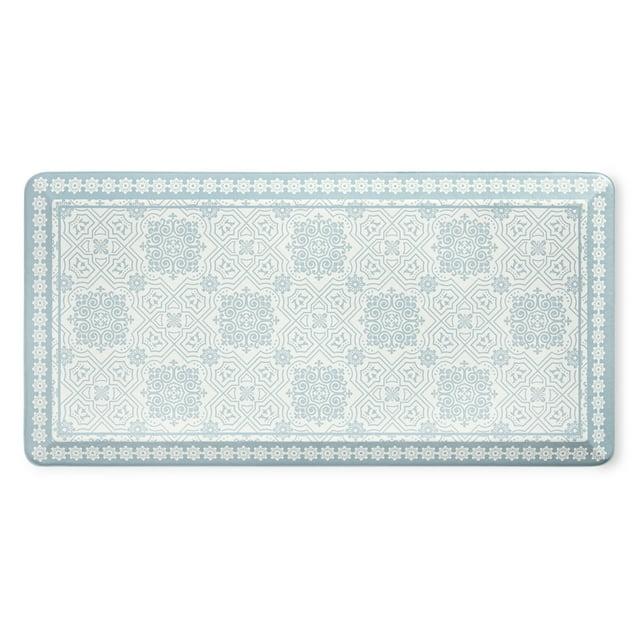 Martha Stewart MARTHA STEWART Comfort Anti Fatigue Strie Medallion Kitchen Mat 19.6”x39”