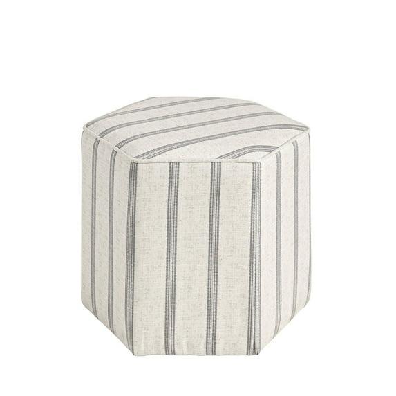 Martha Stewart Martha Stewart Ellen Striped Upholstered Ottoman