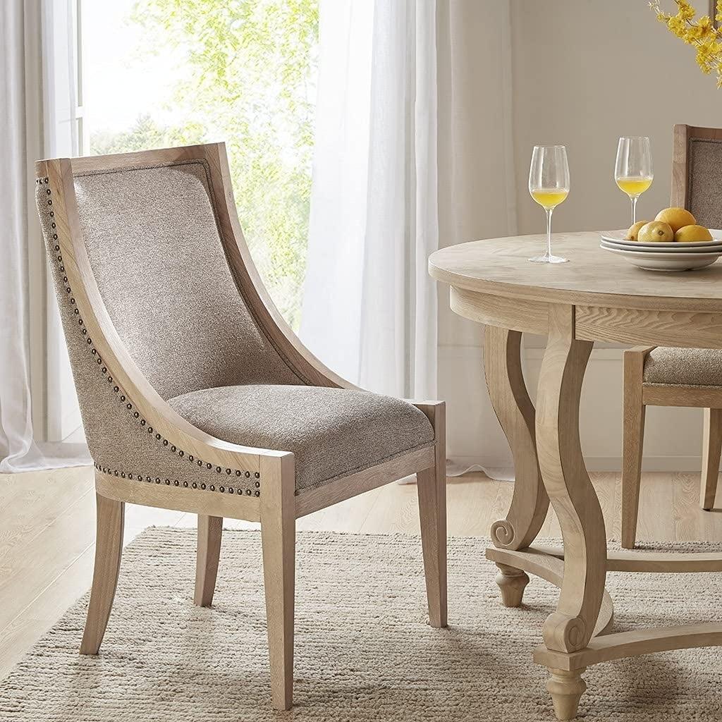 Martha Stewart Elmcrest Farmhouse Dining Chair with Nailhead Trim