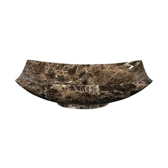 Ryvyr 15.75'' Stone Rectangular Bathroom Sink