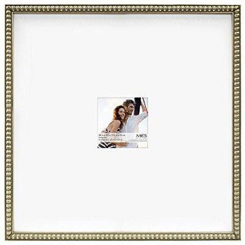 Champagne Beaded 20x20 Wood Frame with 5x5 Mat