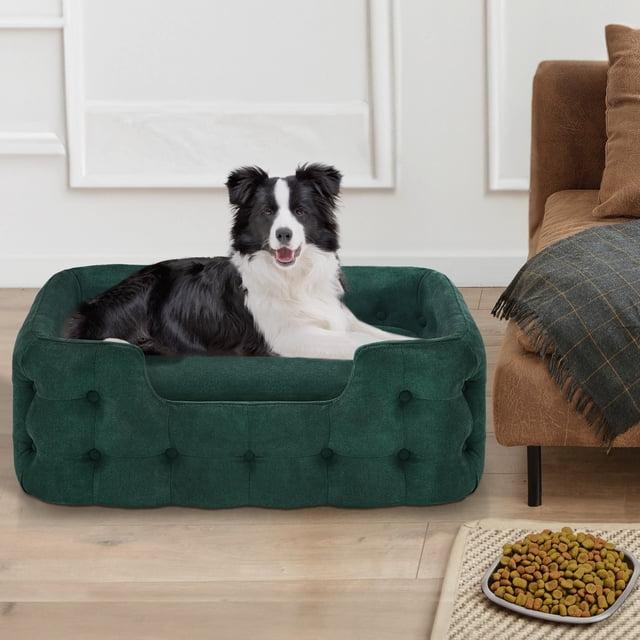 Tucker Murphy Pet™ Tucker Murphy Pet™ Dog Sofa Bed, 33 Inches Length Foam Dog Bed With Washable Cushion Cover, Modern Pet Couch For Small Medium Dogs