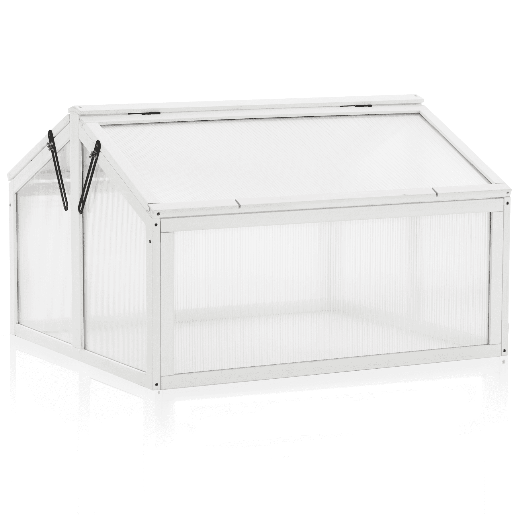 MCombo 35.4" W x 31.5" D Double Box Wooden Greenhouse Cold Frame