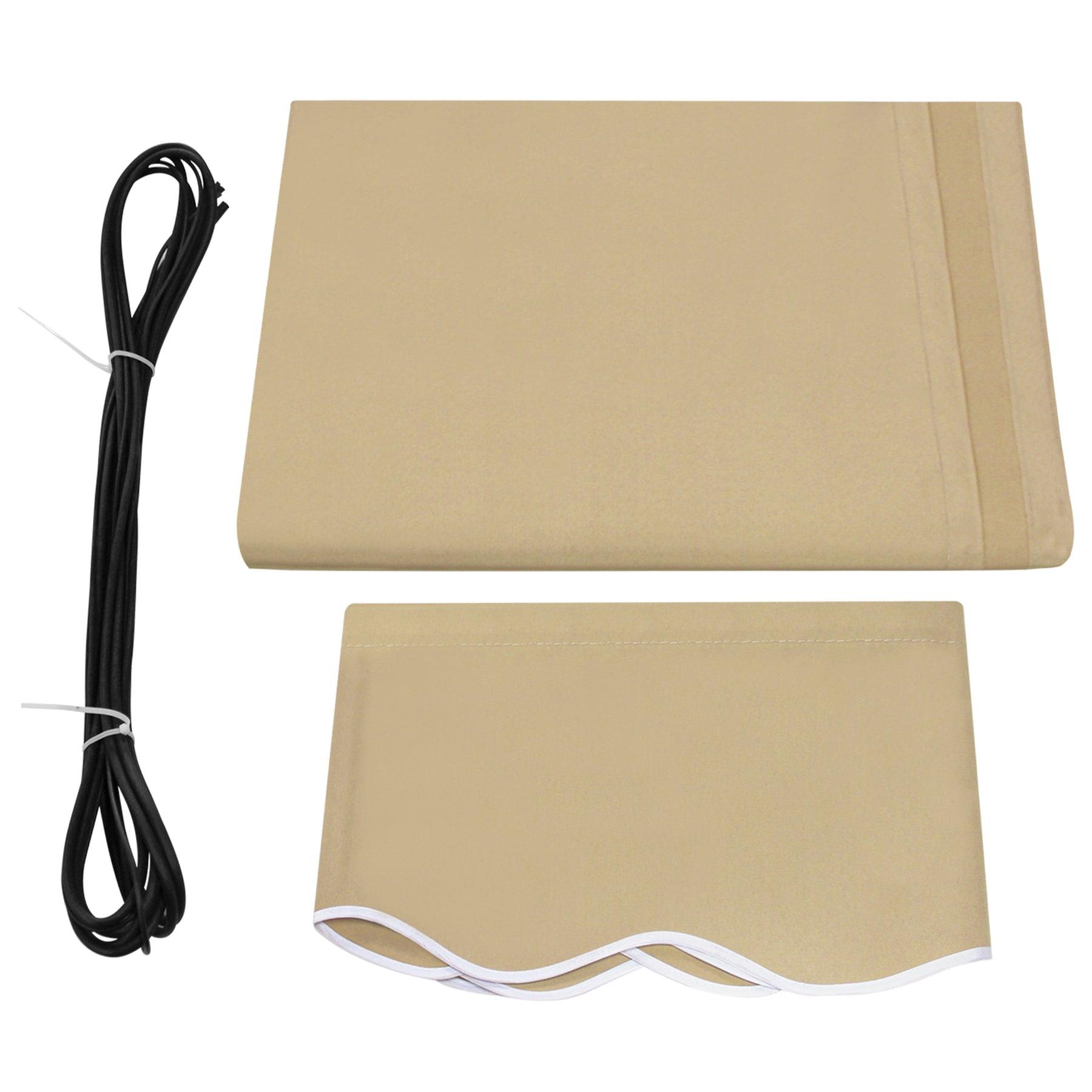 Patio Awning Fabric Replacement Sunshade Canopy for Retractable Awnings in Beige