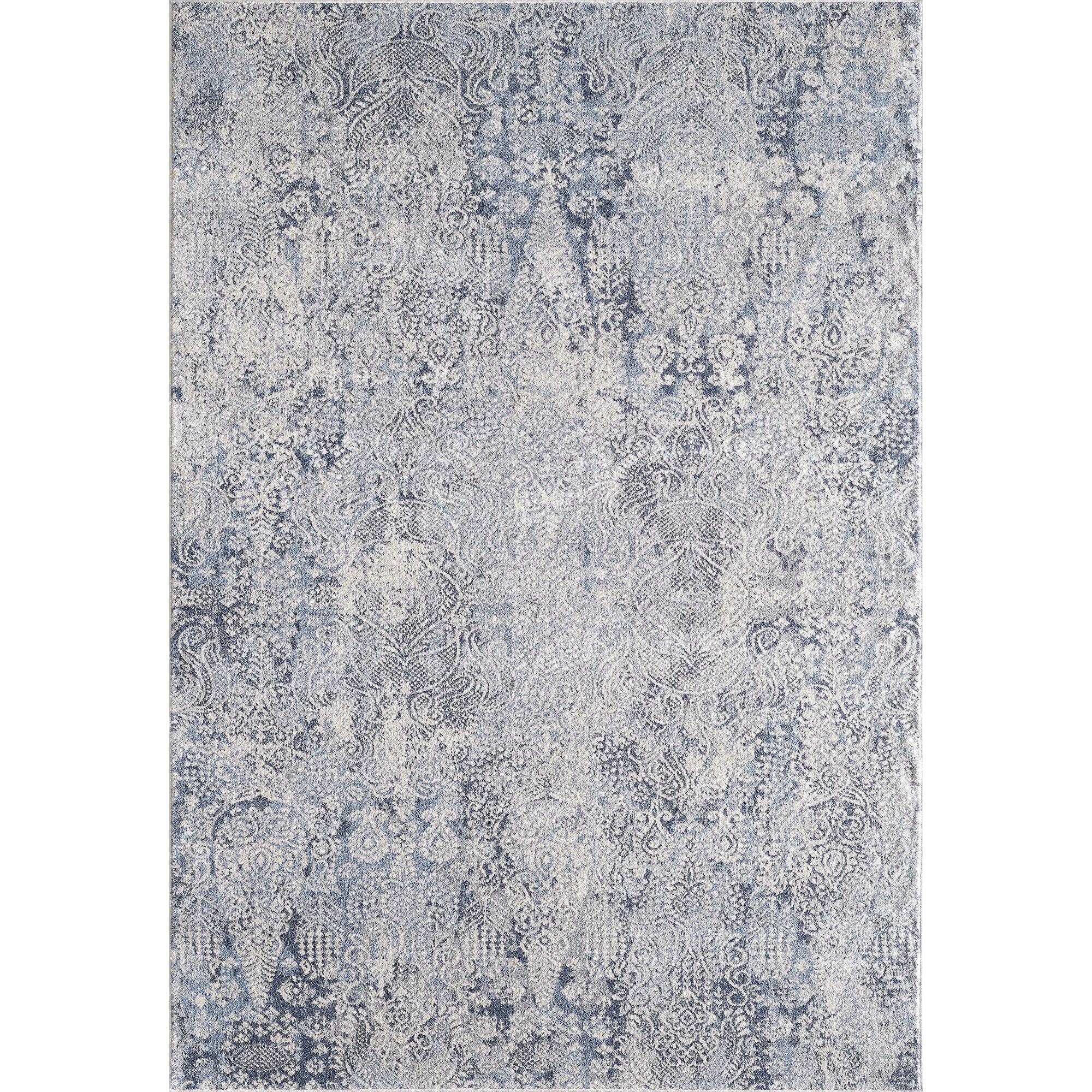 Angel Transitional Cream Machine Made Area Rug - 3'9'' X 5'9''