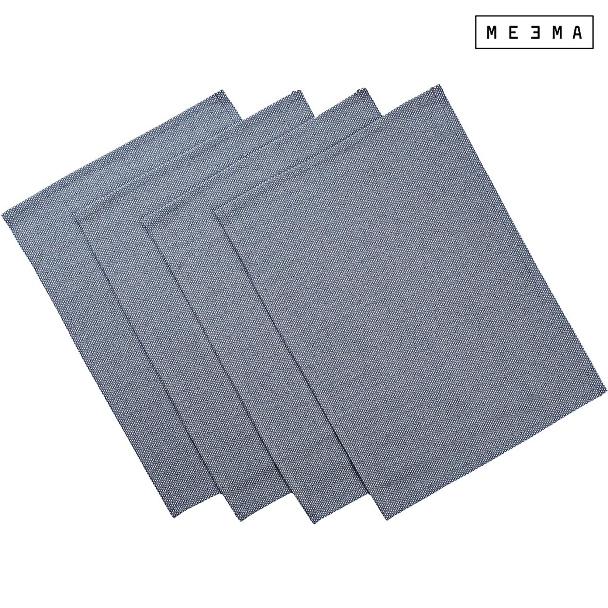 MEEMA Table Placemats Set of 4 - Blue - Christmas Kitchen Table Decor - Fabric Placemats-Table Christmas Gifts