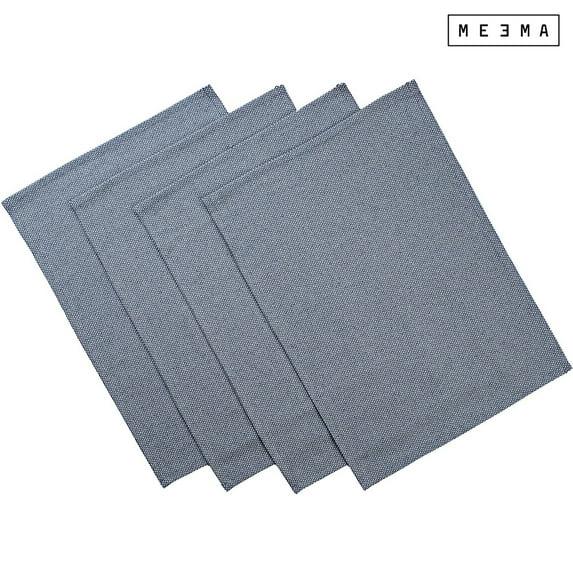 MEEMA Table Placemats Set of 4 - Blue - Christmas Kitchen Table Decor - Fabric Placemats-Table Christmas Gifts