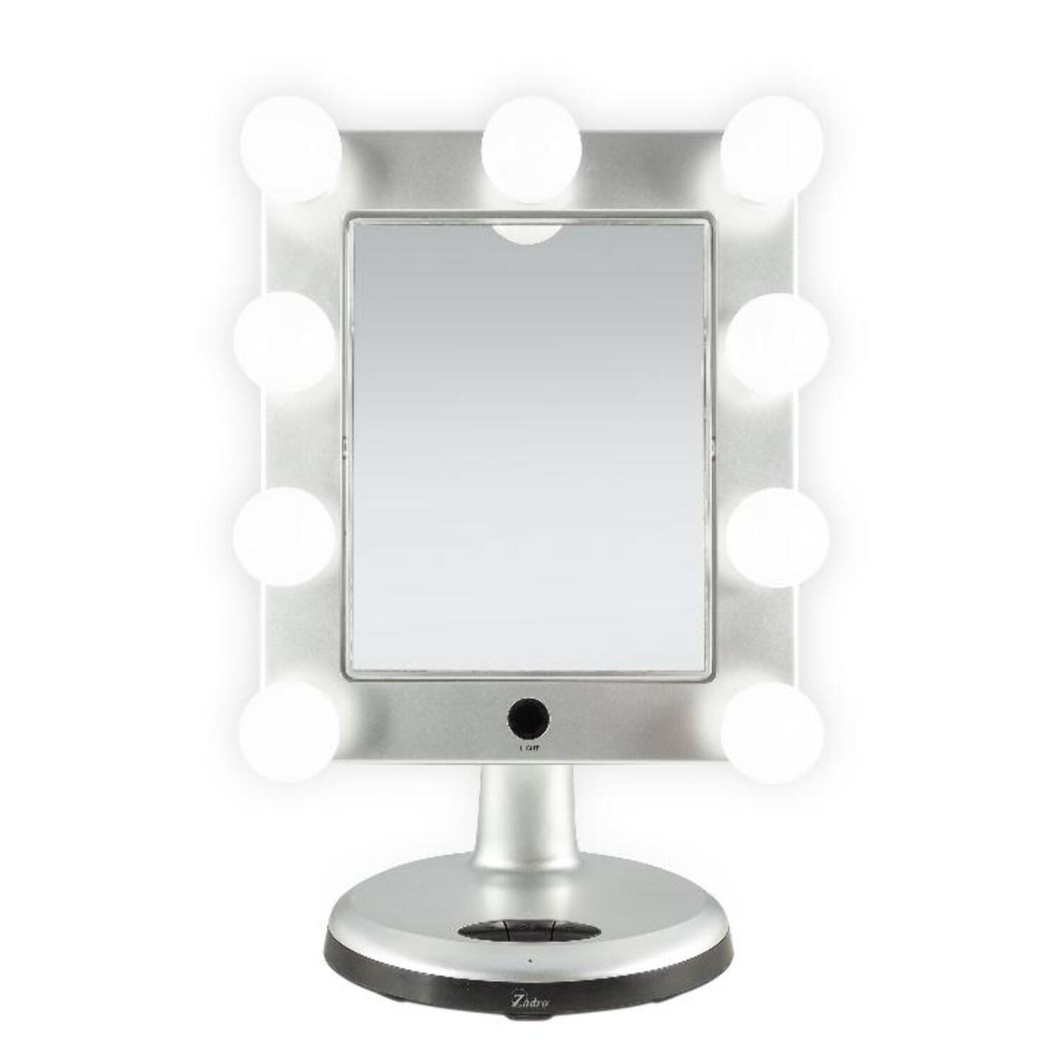 Zadro Melrose LED Makeup Mirrors w/ Magnification & Bluetooth Speaker