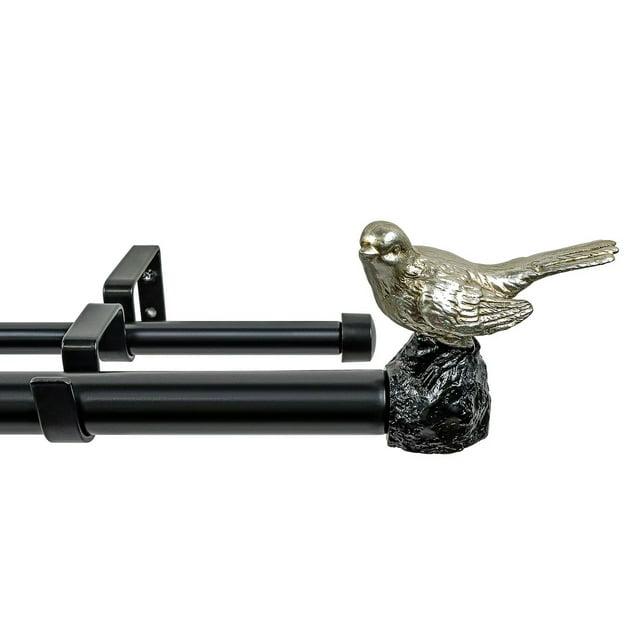 Meriville Adjustable Double Curtain Rod