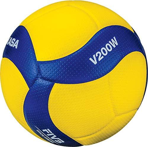 Official Size Yellow and Blue Microfiber Volleyball