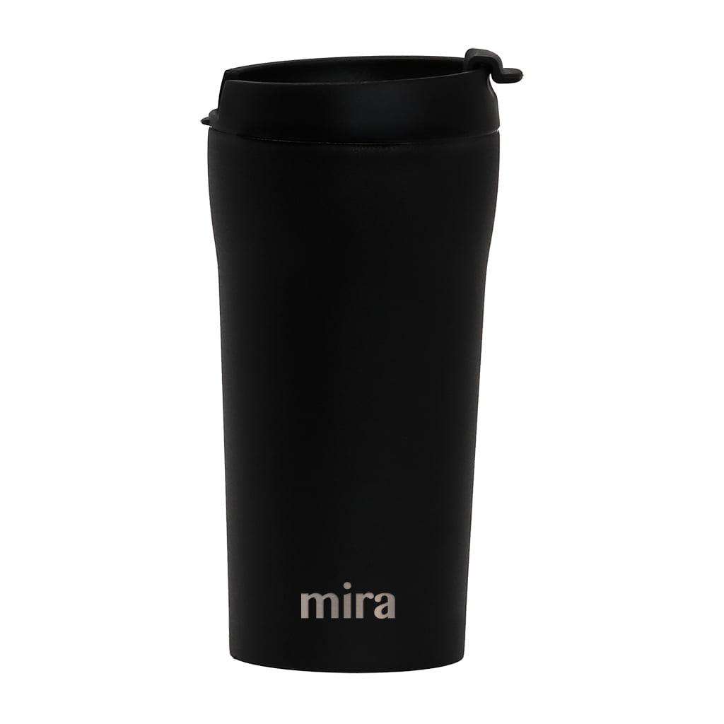 Mira 12 oz Black Stainless Steel Insulated Travel Tumbler