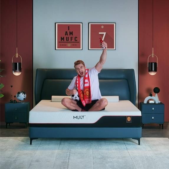 MLILY Manchester United Theatre 12 inch Memory Foam Mattress, Twin XL Size Mattress in a box,Medium Plush