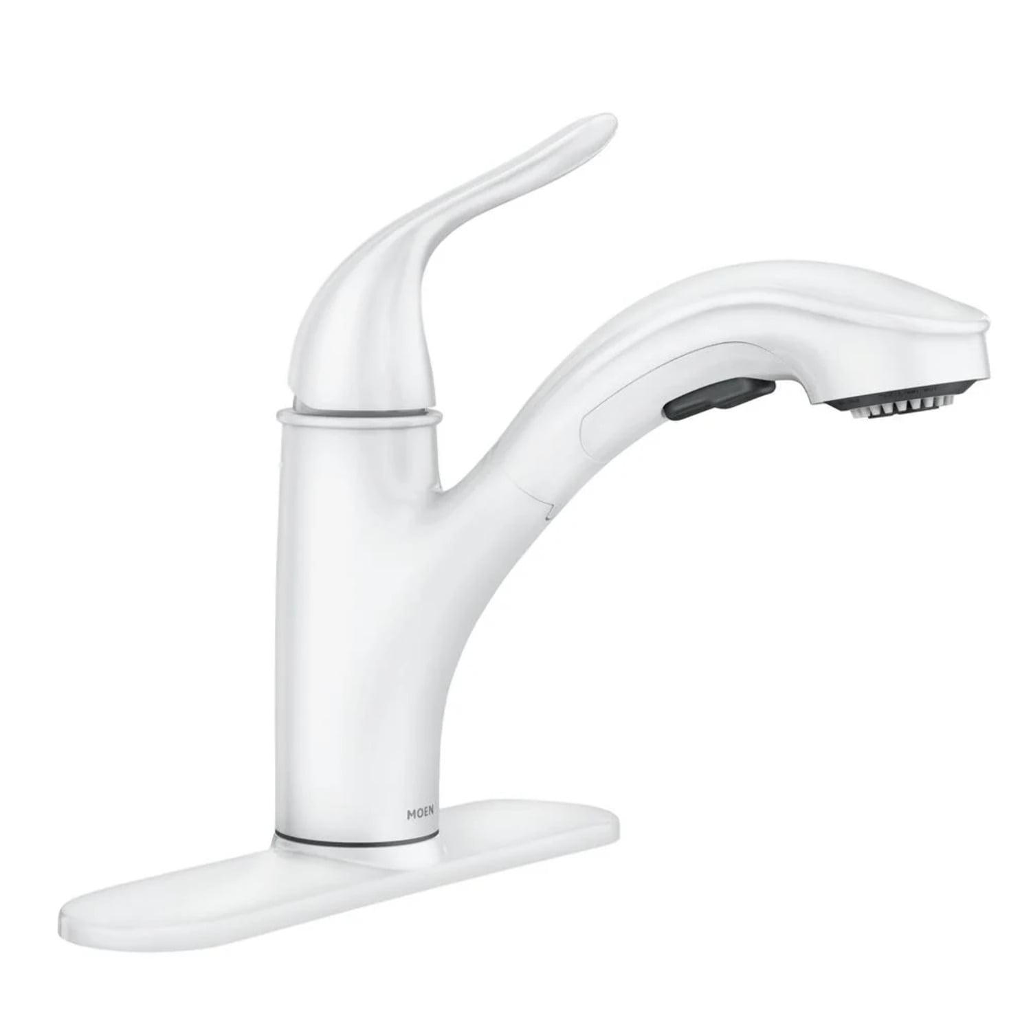 Moen Brecklyn Single-Handle Pull-Out Sprayer Kitchen Faucet with Power Clean Technology