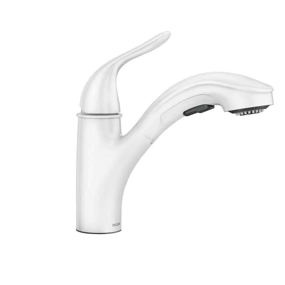 Moen Brecklyn Single-Handle Pull-Out Sprayer Kitchen Faucet with Power Clean Technology