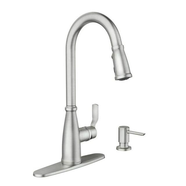 Moen Nolia 1-Handle Pull-Down High Arc Kitchen Faucet, Spot Resistant Stainless