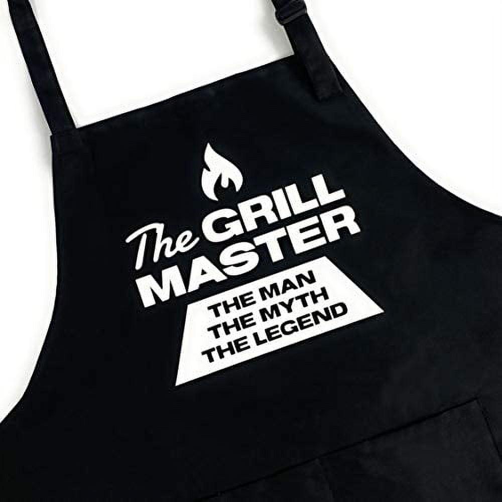 UP THE MOMENT The Grill Master The Man The Myth The Legend Apron, Funny Apron for Men, BBQ Grill Apron, Chef Apron, Funny Apron for Dad, Mens Funny Apron, Funny Chef Apron for Men
