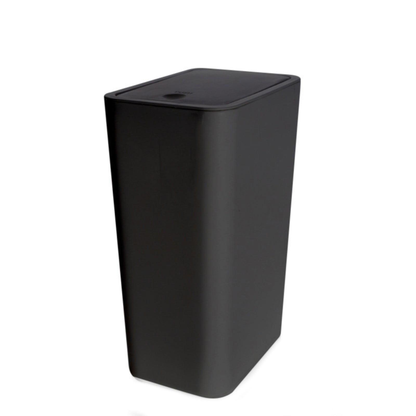 QEPWSCX Bathroom Garbage Can, Black