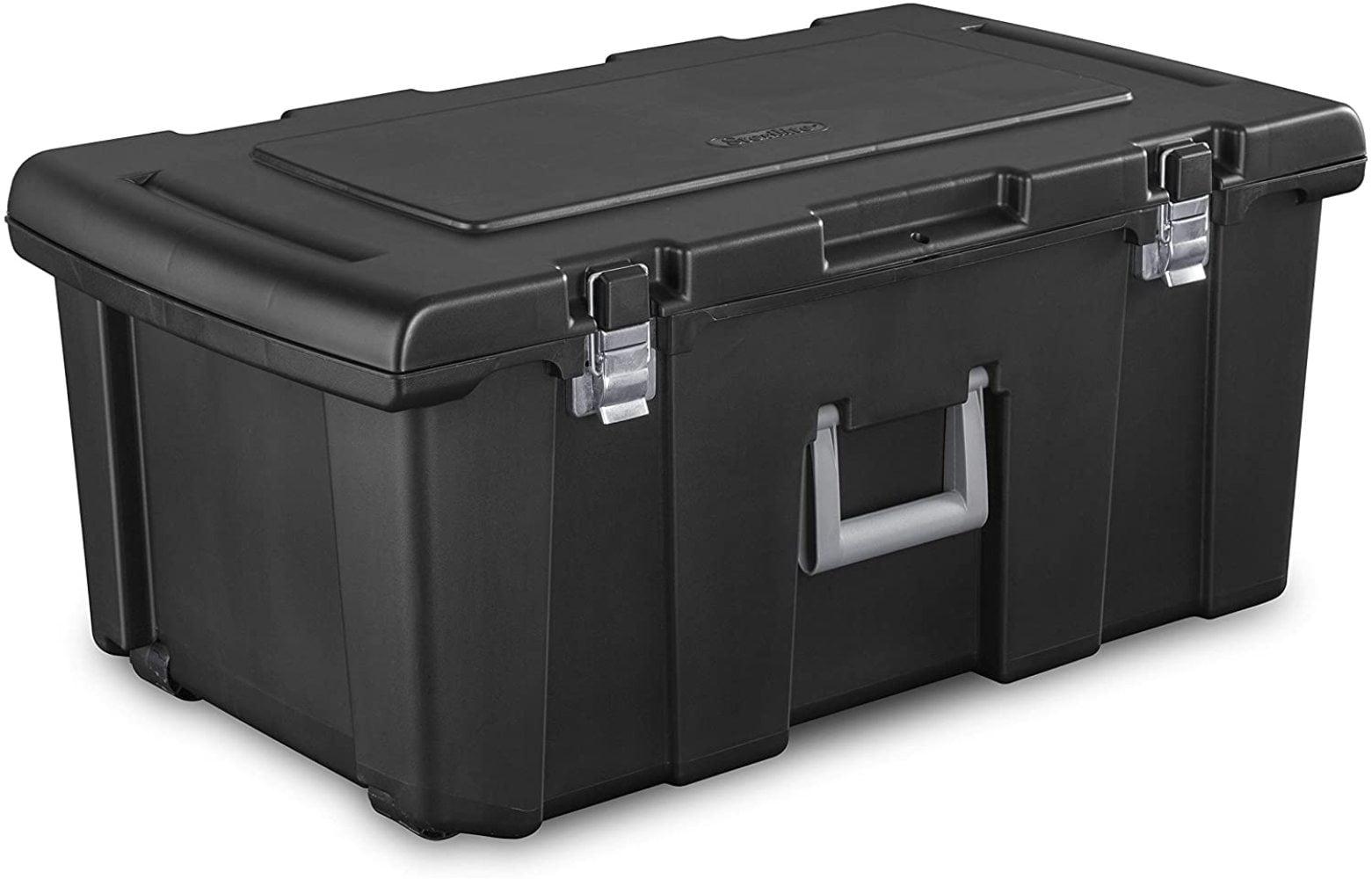 Sterilite Footlocker Plastic Adult, Black