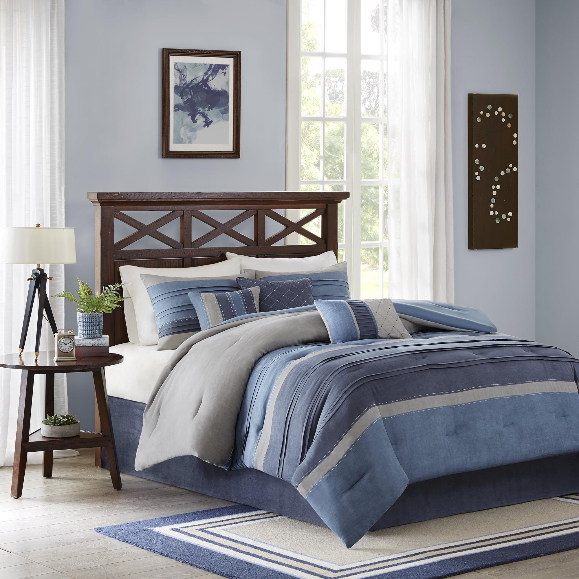 7 Piece Microsuede Comforter Set