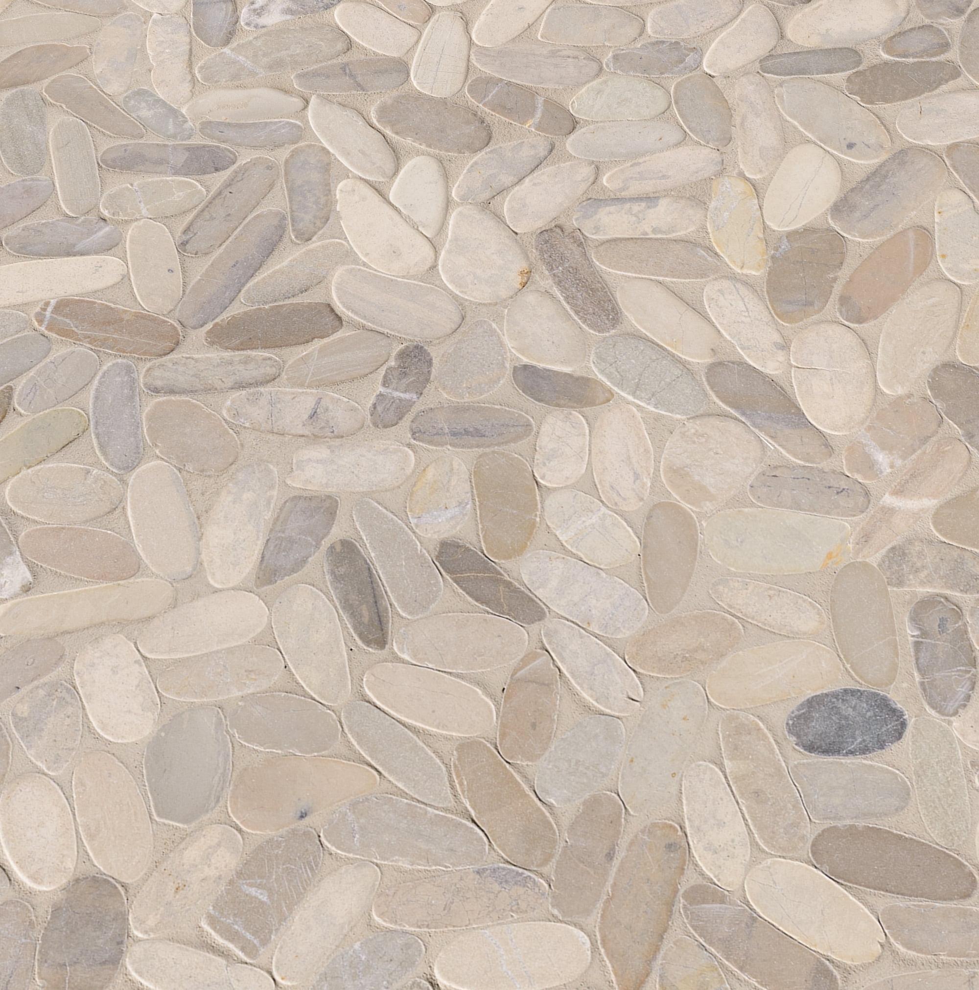 Ackland 12" x 12" Natural Stone Pebbles/Rocks Mosaic Floor & Wall Tile