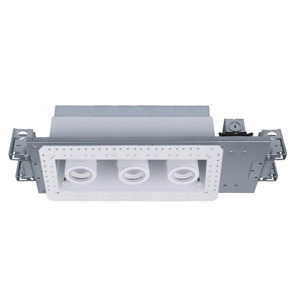 MT-4315L-940-WTWT-WAC Lighting-Silo Multiples 3 LED IC Rated Airtight Housing Trimless-White Finish-14 Watt-4000 Color Temperature