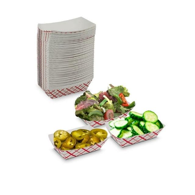 MT Products MT Products Paper Food Tray - Red and White Nacho Trays (Set of 100)