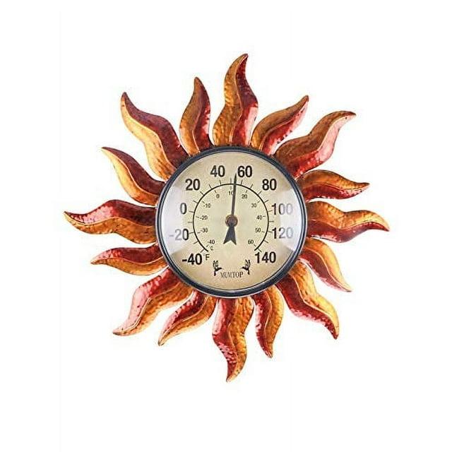 MUMTOP Thermometer Indoor Outdoor Sun Waterproof Wall-Mounted Thermometer Does not Require Any Battery