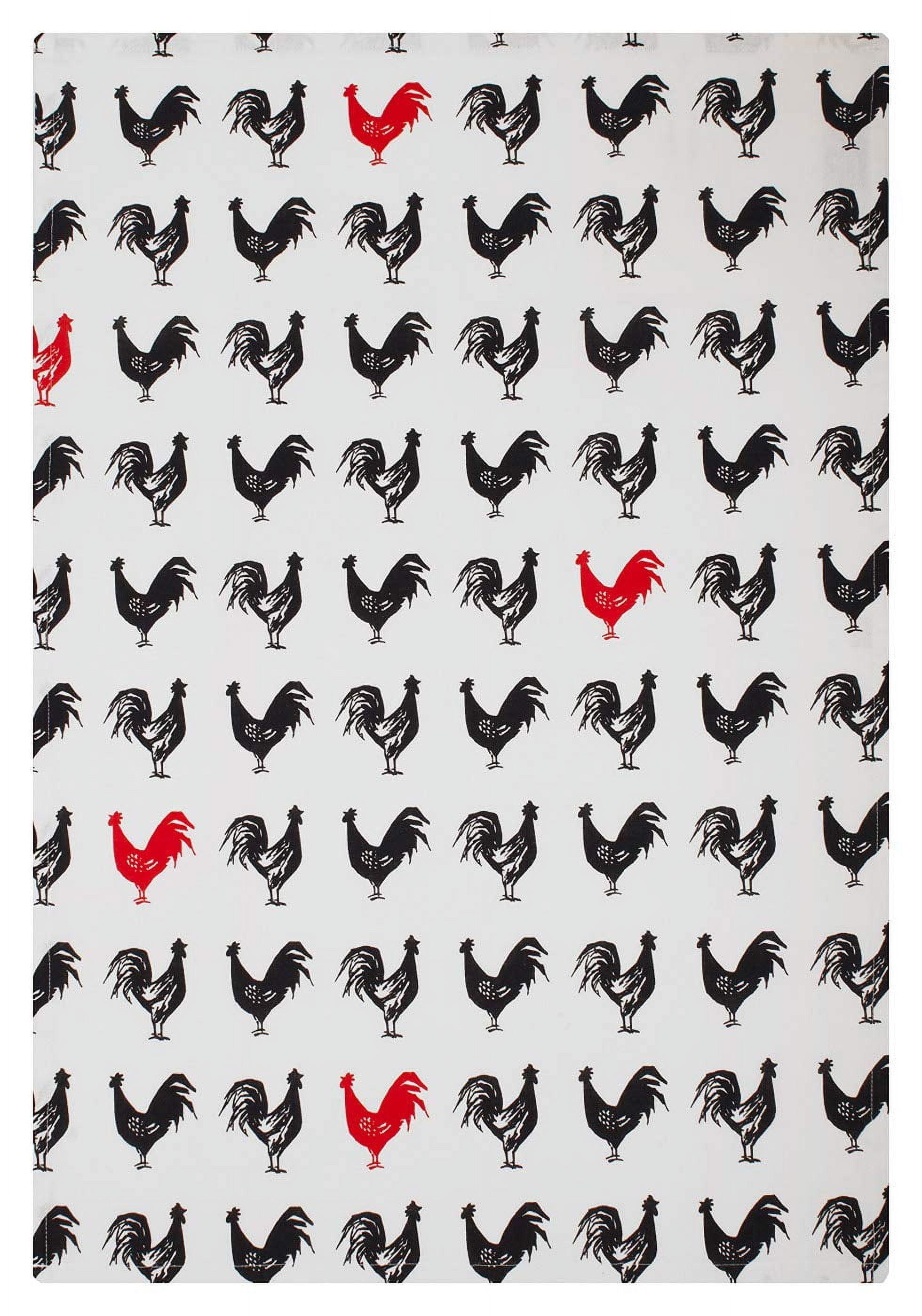 MUkitchen Kitchen Designer Print Towel Set, French Hen