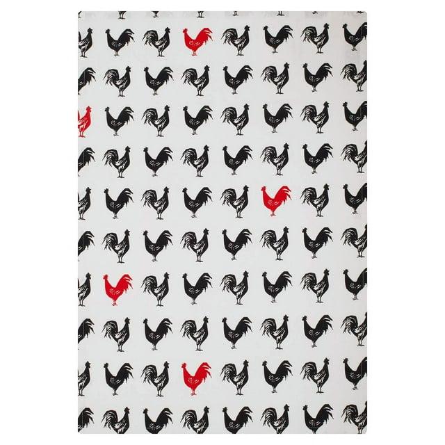 MUkitchen Kitchen Designer Print Towel Set, French Hen