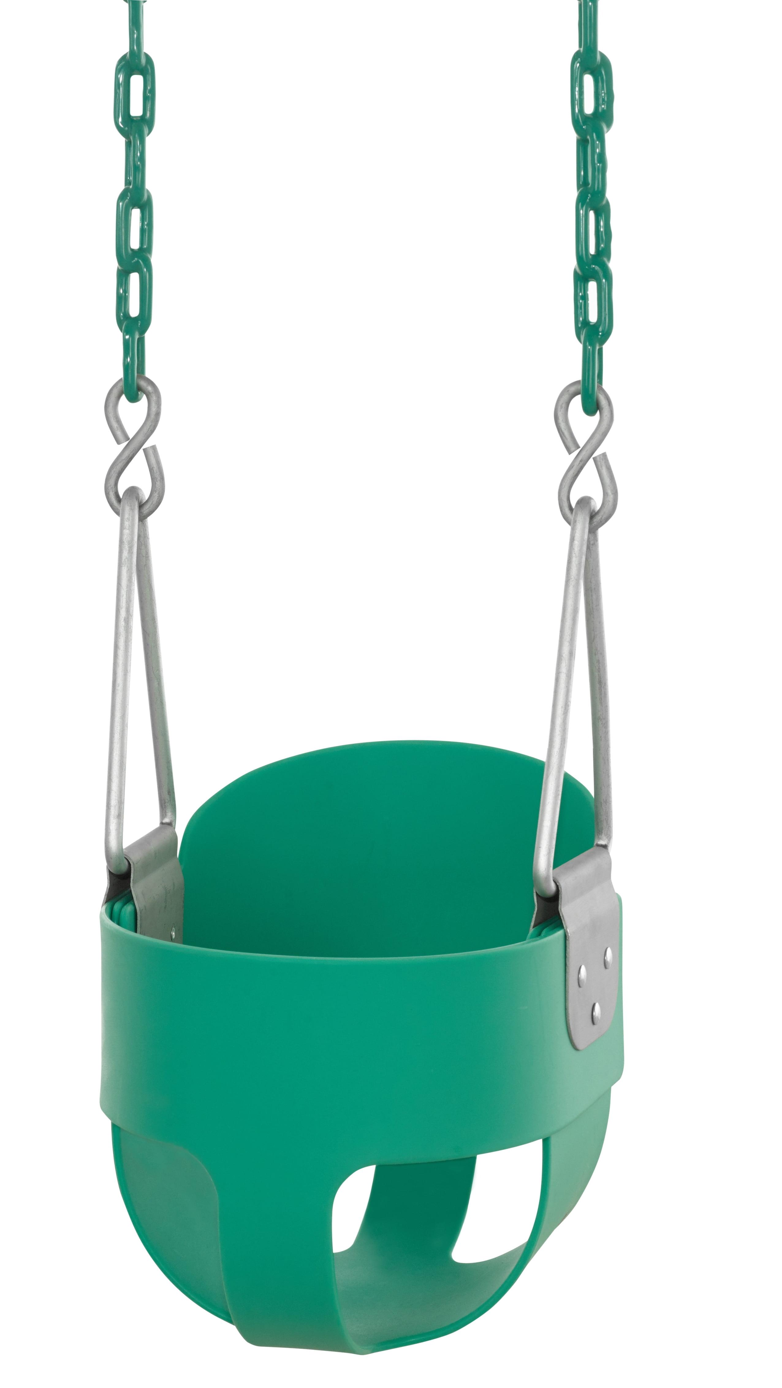 Machrus Swingan High Back, Full Bucket Baby Swing with Vinyl Coated Chain - Fully Assembled