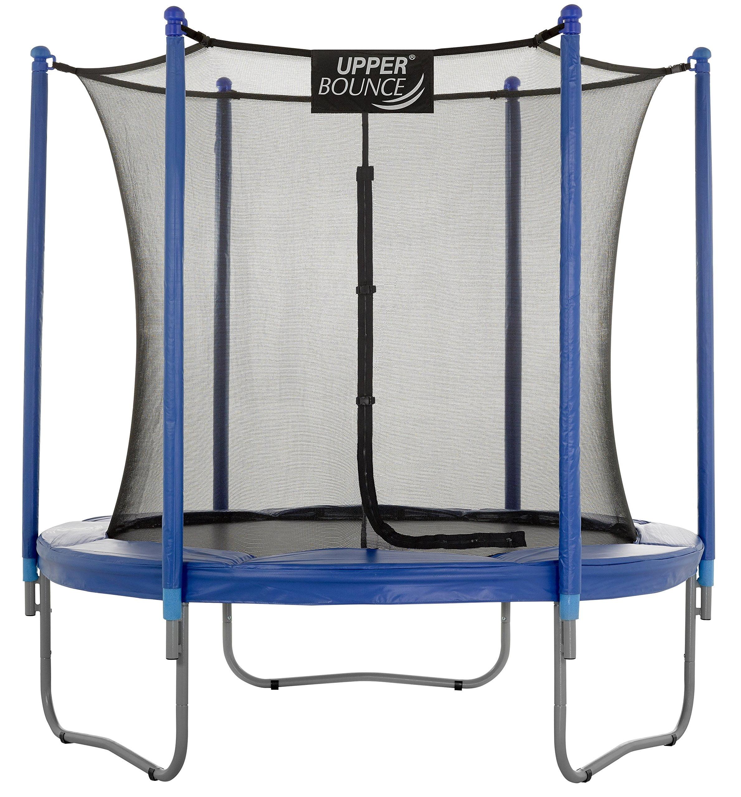 Upper Bounce 12 ft Round Black Trampoline with Enclosure