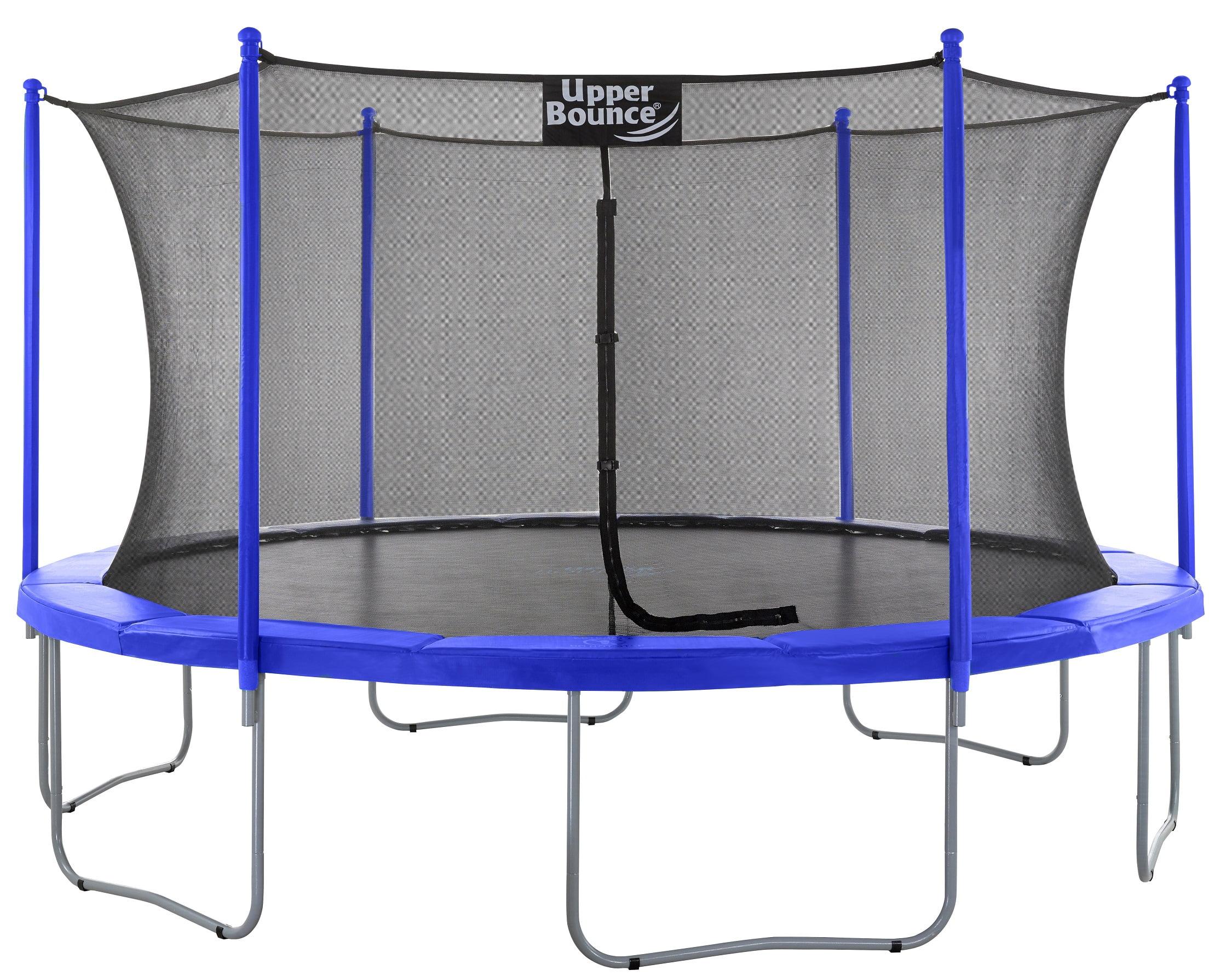 Machrus Upper Bounce 15 FT Round Trampoline Set with Safety Enclosure System