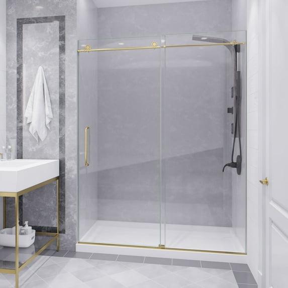 60” W x 76” H Sliding Frameless Shower Door