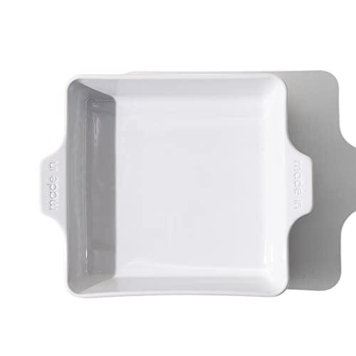 Made In Cookware - Square Baking Dish - White - Hand Crafted Porcelain - Professional Bakeware - Made in France