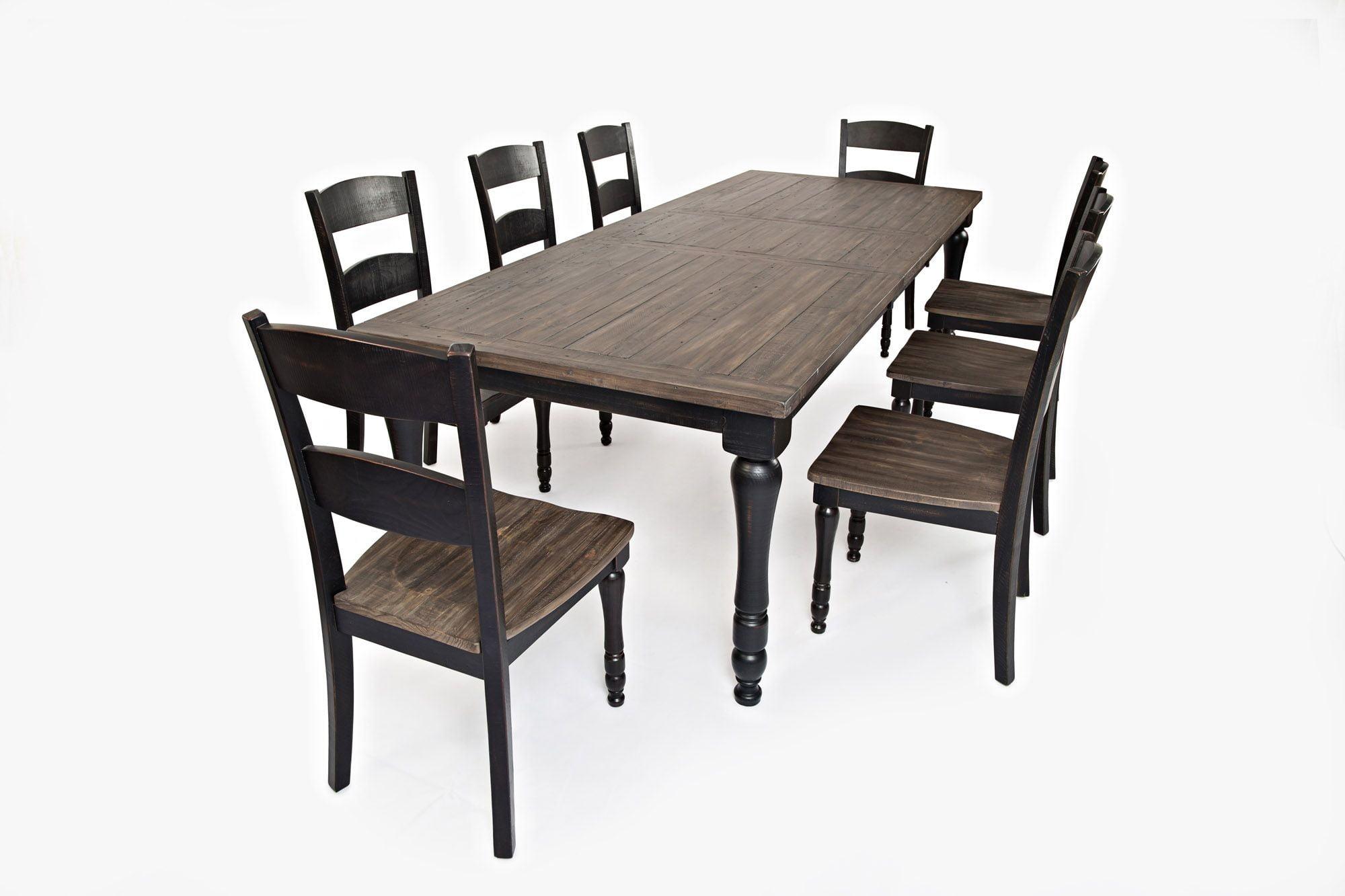 Madison County Reclaimed Pine 106" Farmhouse Dining Set with 8 Chairs