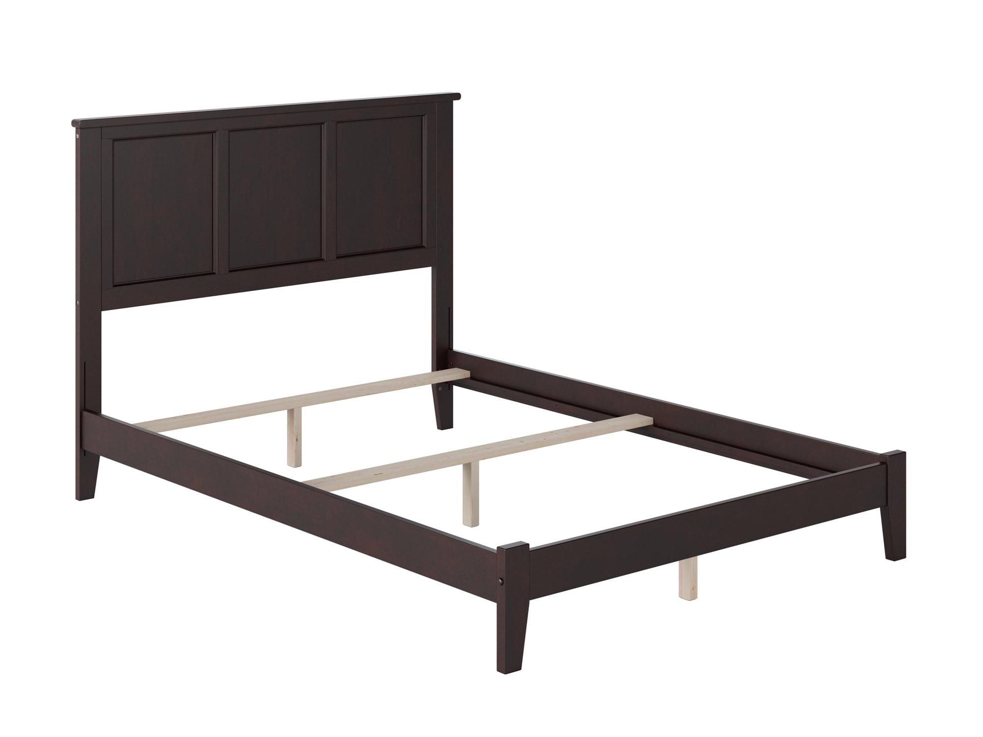 Madison Full Double Espresso Wood Frame Traditional Bed with Headboard