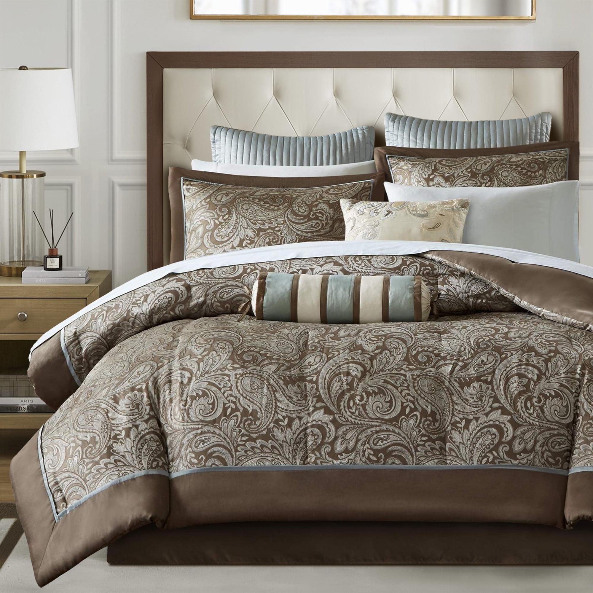 Aubrey 12 Piece Comforter Set with Cotton Bed Sheets
