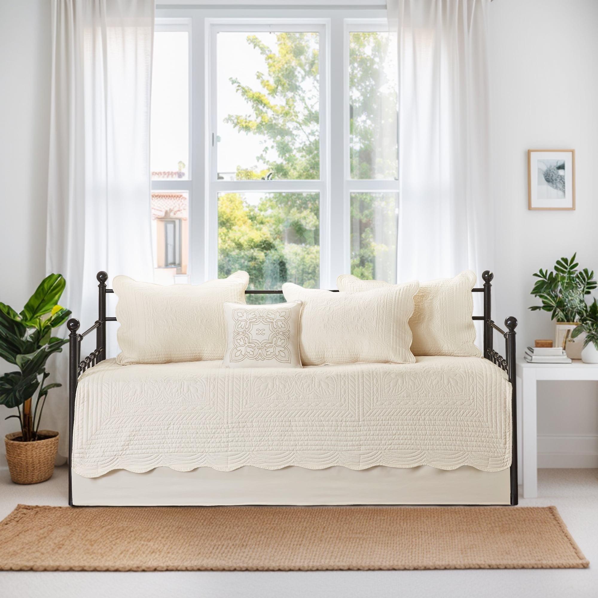 Madison Park Tuscany 6 Piece Reversible Scalloped Edge Daybed Cover Set
