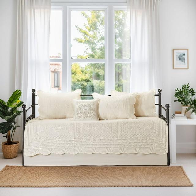 Madison Park Tuscany 6 Piece Reversible Scalloped Edge Daybed Cover Set