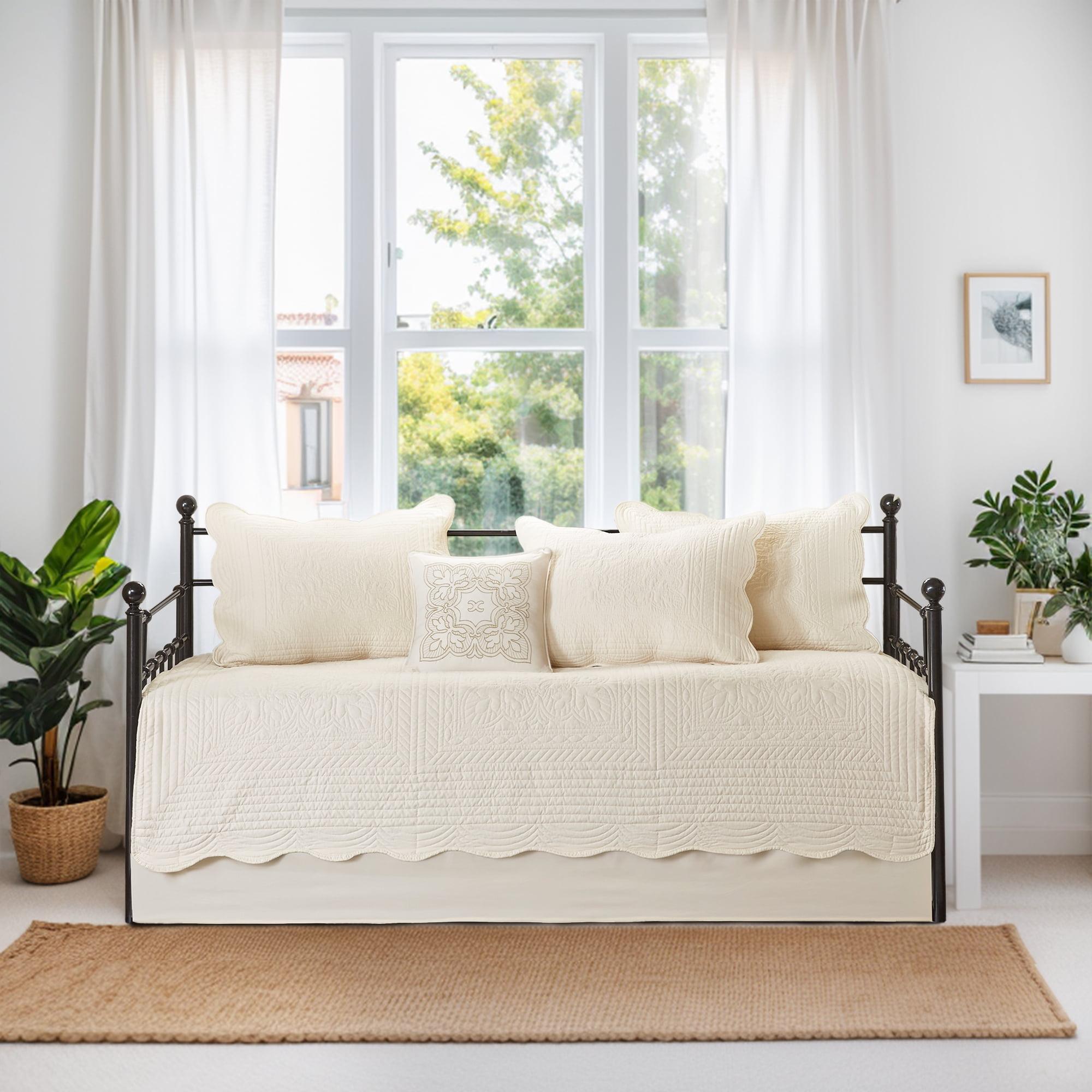 Madison Park Tuscany 6 Piece Reversible Scalloped Edge Daybed Cover Set
