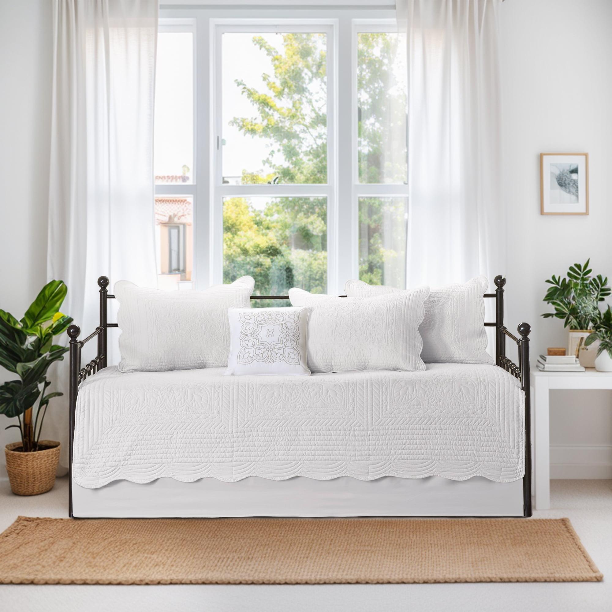 Madison Park Tuscany 6 Piece Reversible Scalloped Edge Daybed Cover Set