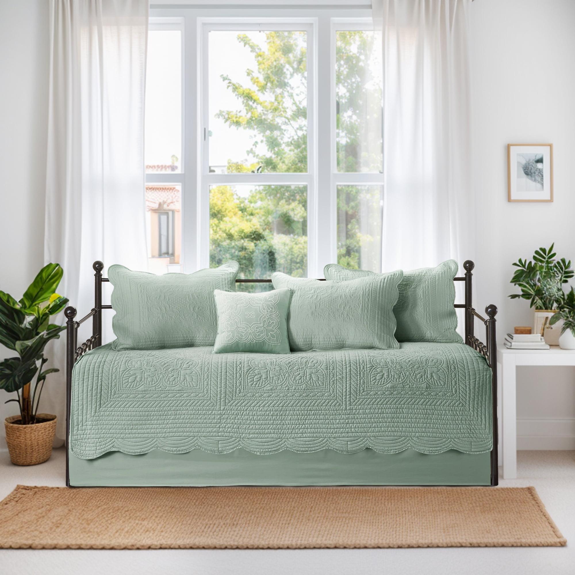Madison Park Tuscany 6 Piece Reversible Scalloped Edge Daybed Cover Set