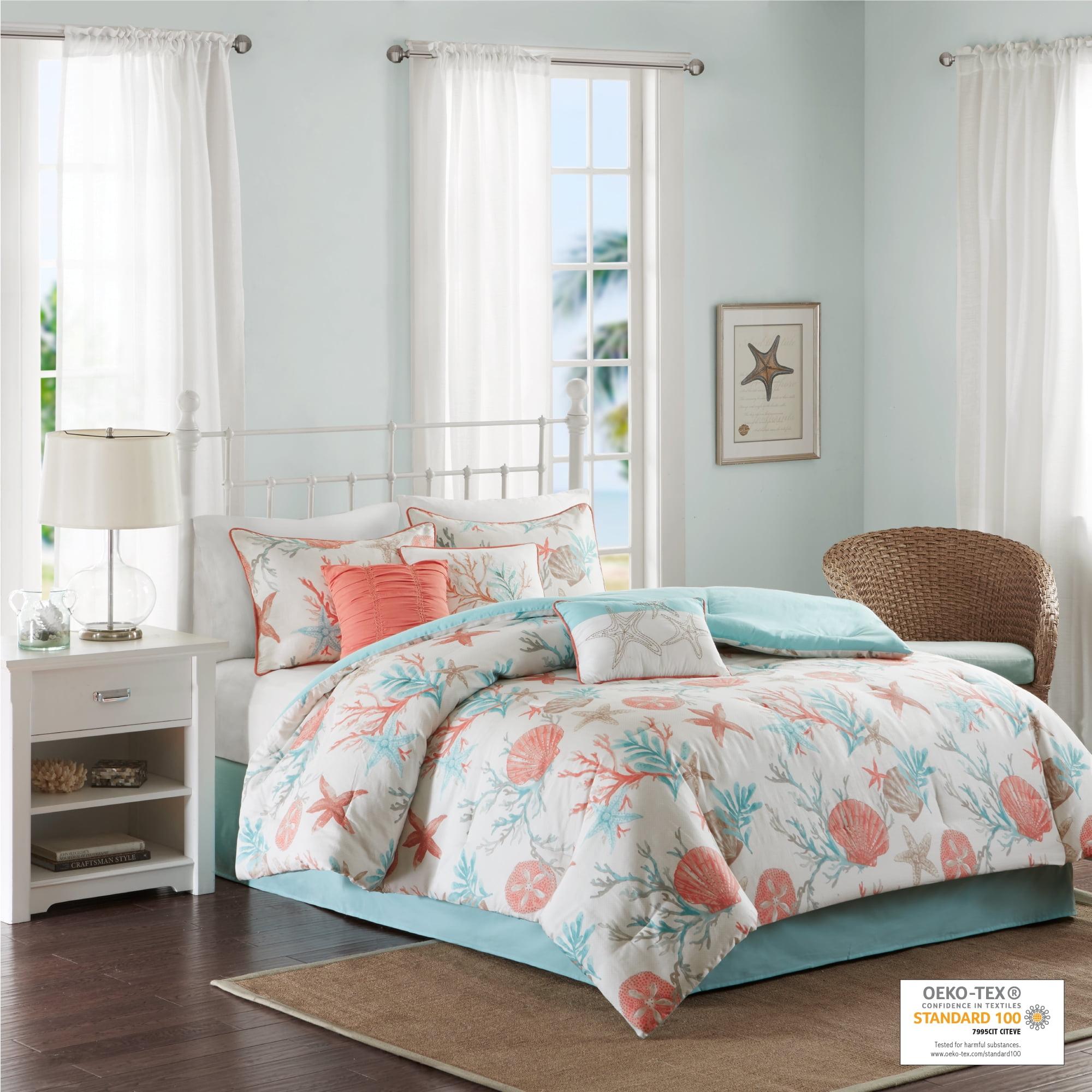 Madison Park Pebble Beach 7 Piece Cotton Sateen Comforter Set
